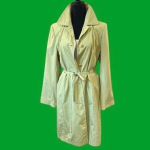 💚GALLERY! POLKA DOT TRENCH/RAIN COAT! SO CUTE! LIKE NEW! TIE WAIST! LIGHTWEIGHT!